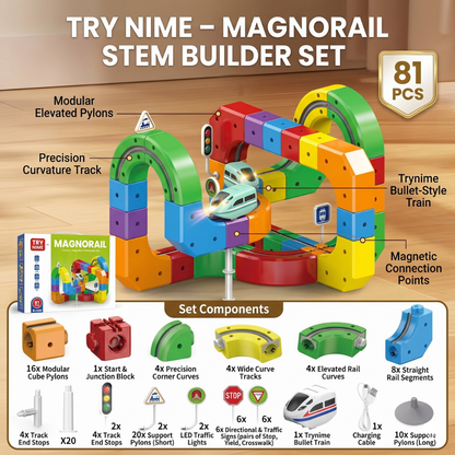 Trynime – MagnoRail STEM Builder Set