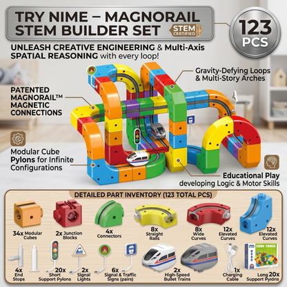 Trynime – MagnoRail STEM Builder Set