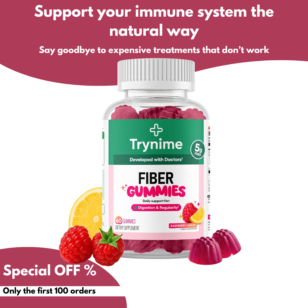 Trynime – GutGlow Probiotic Fiber Gummies