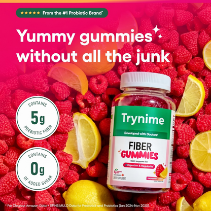 Trynime – GutGlow Probiotic Fiber Gummies