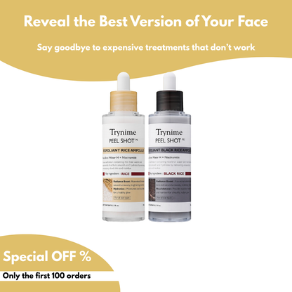 Trynime Peel Shot Glow Rice Ampoule Duo